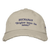 Casquette Brodée Bouchanan Clan Motto Personnalisé (Devant)