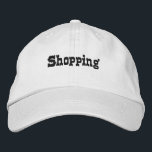 Casquette Brodée Boutique personnalisée Couleur noire Texte Casquet<br><div class="desc">Les Casquettes de shopping sont à la disposition des amateurs de shopping,  en ligne ou hors ligne. Mini Salon Taille de la police Shopping Nom du texte avec la couleur noire Texte Classique,  Beau,  Nouveau,  couleur blanche fraîche Casquettes brodés ou Casquettes</div>