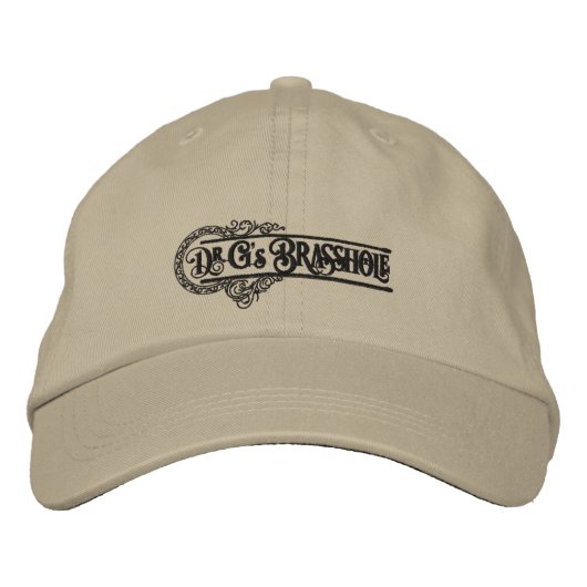 Casquette Brodée Brasshole Logo Cap de Dr. G's (Devant)