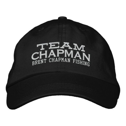 Casquette Brodée Brent Chapman Logos de pêche - Team Chapman (Devant)