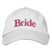 Casquette Brodée Bride Simple Moderne Typographie Mariage Personnal (Devant)