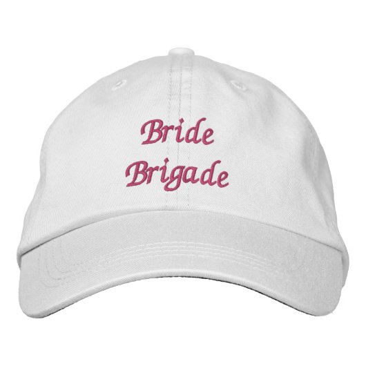 Casquette Brodée Brigade des mariées (Devant)