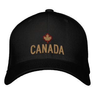 Casquette Brodée Broderie canadienne Canada de feuille d'érable