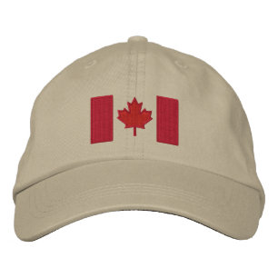 Casquette Brodée Broderie canadienne de drapeau