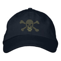 Broderie classique du crâne de crossbones de pirat