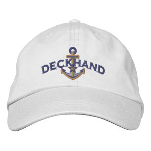 Casquette Brodée Broderie d'ancre d'étoile nautique de matelot