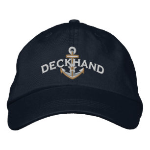 Casquette Brodée Broderie d'ancre d'étoile nautique de matelot