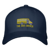 Casquette Brodée Broderie d'autobus d'école faite sur commande de (Devant)