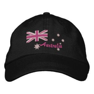 Casquette Brodée Broderie du drapeau féminin australien