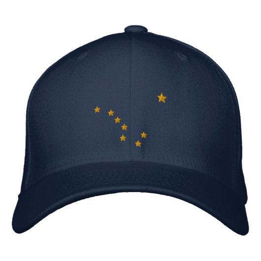 Casquette Brodée Broderie personnalisée Alaska State Flag Design (Devant)
