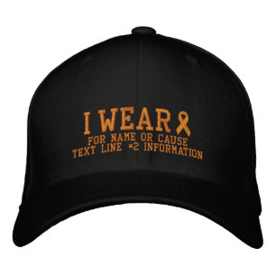 Casquette Brodée Broderie personnalisée de sensibilisation au ruban