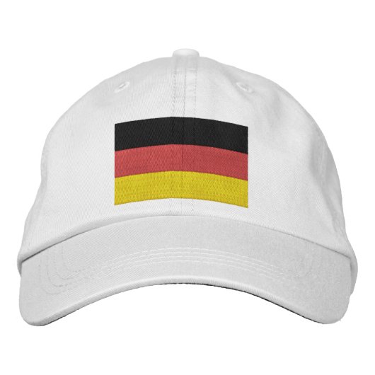 Casquette Brodée Brodez le drapeau de l'Allemagne d'Allemand (Devant)