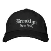 Casquette Brodée brooklyn bold (Devant)