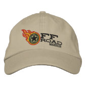 Casquette Brodée Bullet Off Road Racing Flames (Devant)