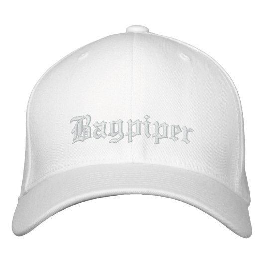 Casquette Brodée Cadeau de musique Bagpiper brodé (Devant)