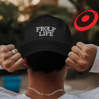 Casquette Brodée Cadeau de vie Golf sur disque personnalisé pour le