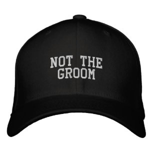 Casquette Brodée 'Cadeau drôle pour mariage - Pas le marié' Photogr