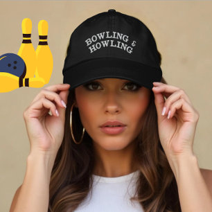 Casquette Brodée Cadeau personnalisé Bowling Howling pour les joueu