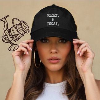 Casquette Brodée Cadeau personnalisé de bobine de pêche et d'affair