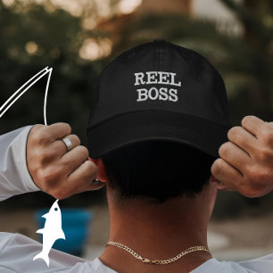 Casquette Brodée Cadeau personnalisé de bobine de pêche pour pêcheu