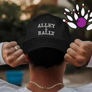 Casquette Brodée Cadeau personnalisé de Bowling Alley Rally pour jo