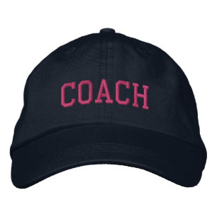 Casquette Brodée Cadeau personnalisé pour entraîneur de sport en bl
