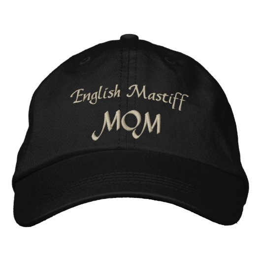 Casquette Brodée Cadeaux maman mastiff anglais (Devant)