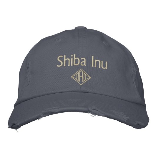 Casquette Brodée Cadeaux Shiba Inu Papa (Devant)