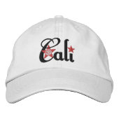 Casquette Brodée Cali réglable (Devant)