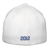 Casquette Brodée Calligraphie classique Monogramme bleu (Dos)