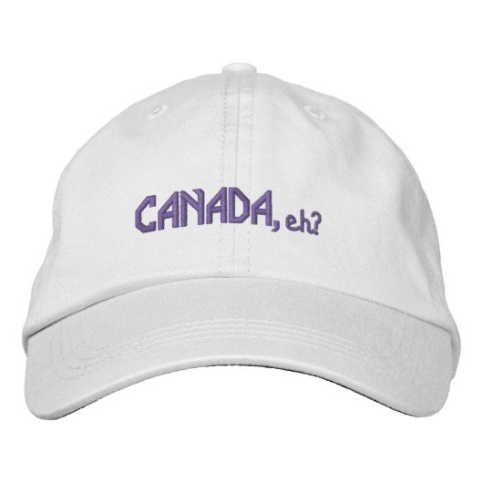Casquette Brodée CANADA, hein ? Broderie (Devant)