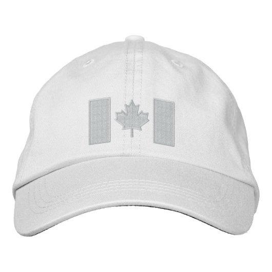 Casquette Brodée Canadian Flag Embroidery (Devant)