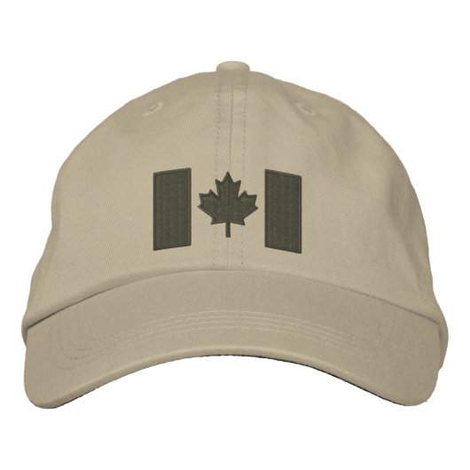 Casquette Brodée Canadian Flag Embroidery (Devant)