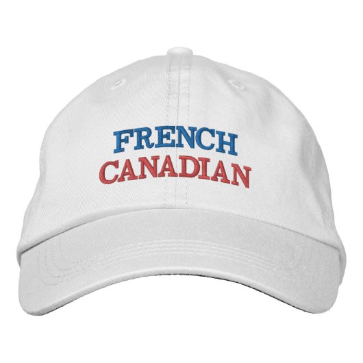 CASQUETTE BRODÉE CANADIEN FRANÇAIS (Devant)