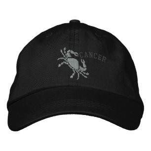 Casquette Brodée Cancer Symbole zodiaque Broderie 21 juin - 22 juil