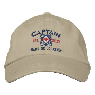 Casquette Brodée Capitaine de la marine marchande personnalisé