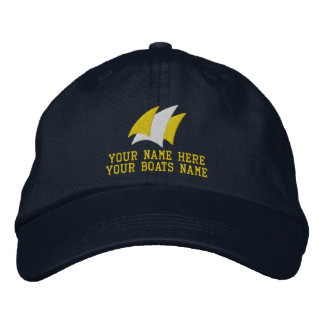 Casquette Brodée Capitaine de yacht de voile moderne