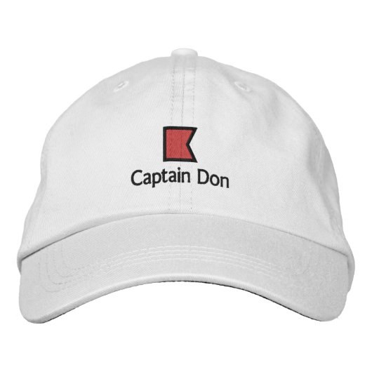 Casquette Brodée capitaine Don - B (Devant)