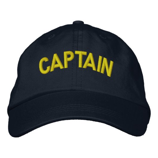 Casquette Brodée Capitaine d'un bateau ou d'une équipe sportive (Devant)