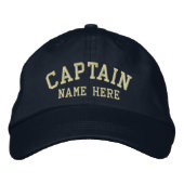 Casquette Brodée Capitaine - personnalisable (Devant)
