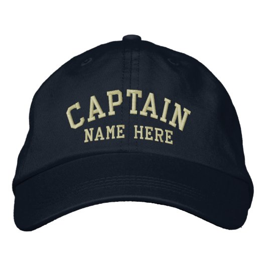 Casquette Brodée Capitaine - personnalisable (Devant)