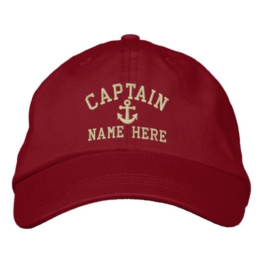 Casquette Brodée Capitaine - personnalisable (Devant)
