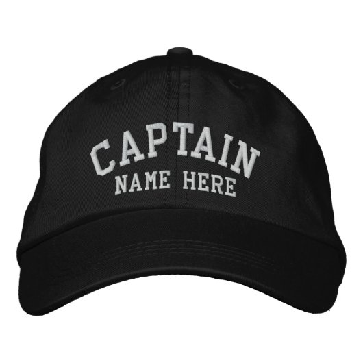 Casquette Brodée Capitaine - personnalisable (Devant)