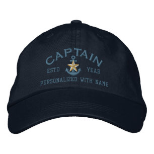 Casquette Brodée Capitaine personnalisé Coastal Star Anchor