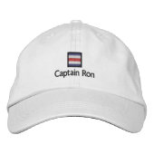 Casquette Brodée Capitaine Ron (Devant)