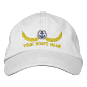 Casquette Brodée Capitaines de bateaux de nom de yachts à voile (Devant)