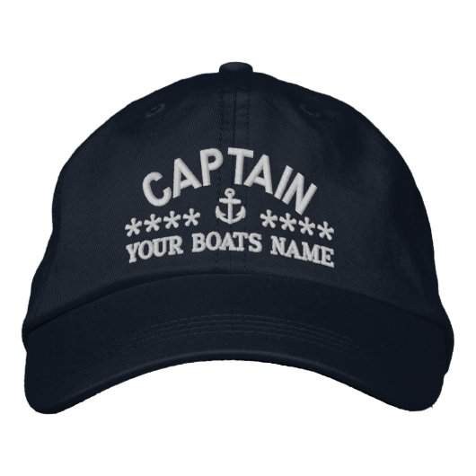 Casquette Brodée Capitaines de voiliers personnalisés (Devant)