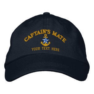 Casquette Brodée Capitaine's Mate Star Ancre facilement personnalis