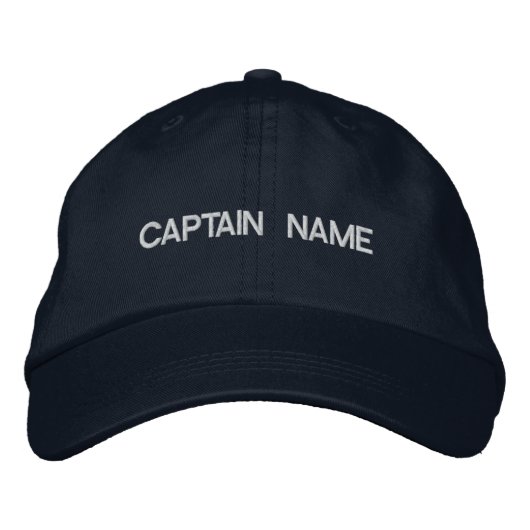 CASQUETTE BRODÉE CAPTAIN NAME HAT (Devant)