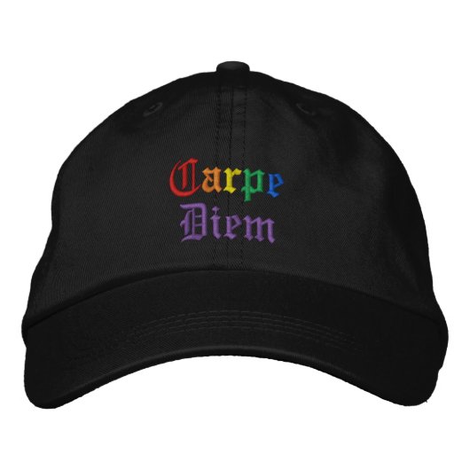 Casquette Brodée Carpe Diem - Pride (Devant)